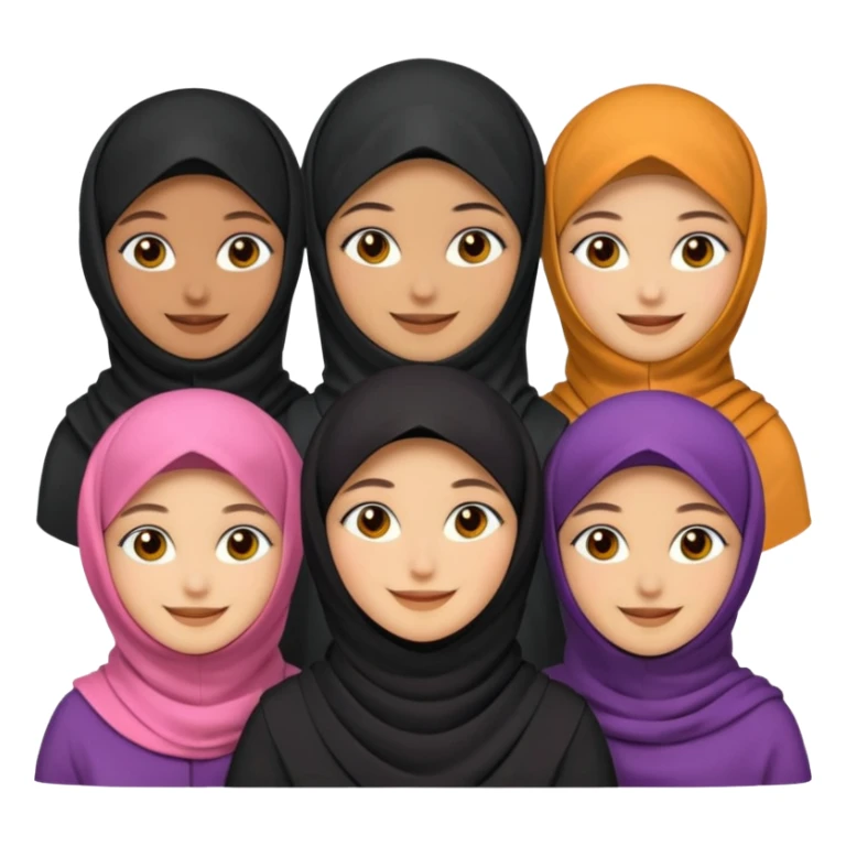 niqabi women group sticker