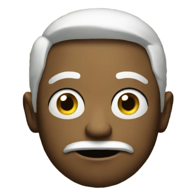 The way regular emojis look , someone completely dumbfounded  sticker