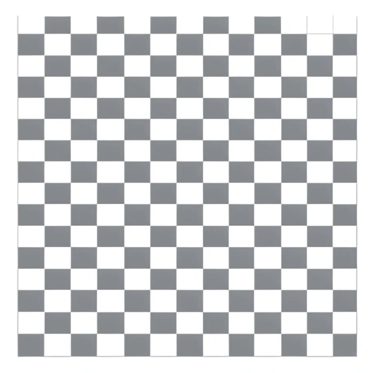 Gray and white checkered pattern, 8x8 grid, minimalist design, flat colors, no shadows sticker