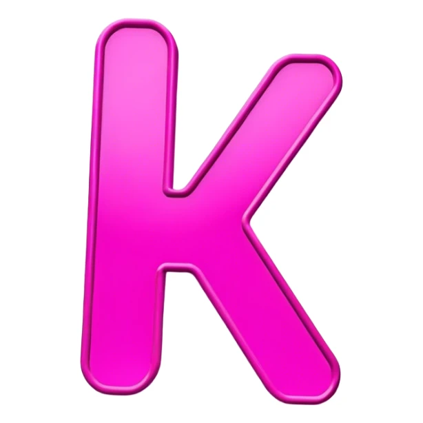 Pink neon sign with the word Kvitka sticker