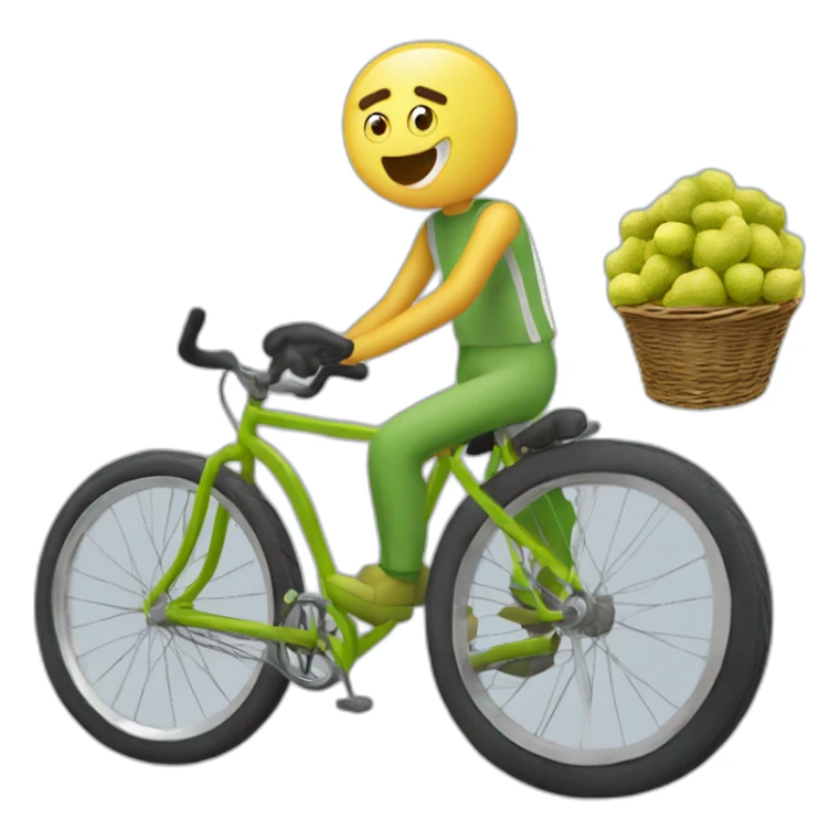 bob l'éponge qui mange des pistaches sur une bicyclette sticker