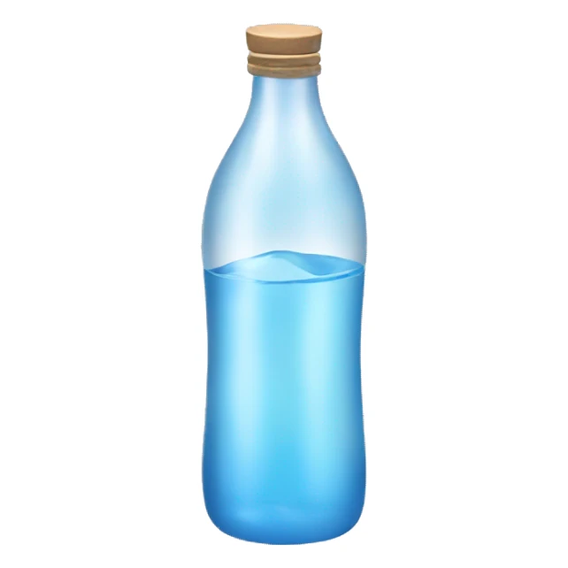 A bottle of aesthetic water sticker