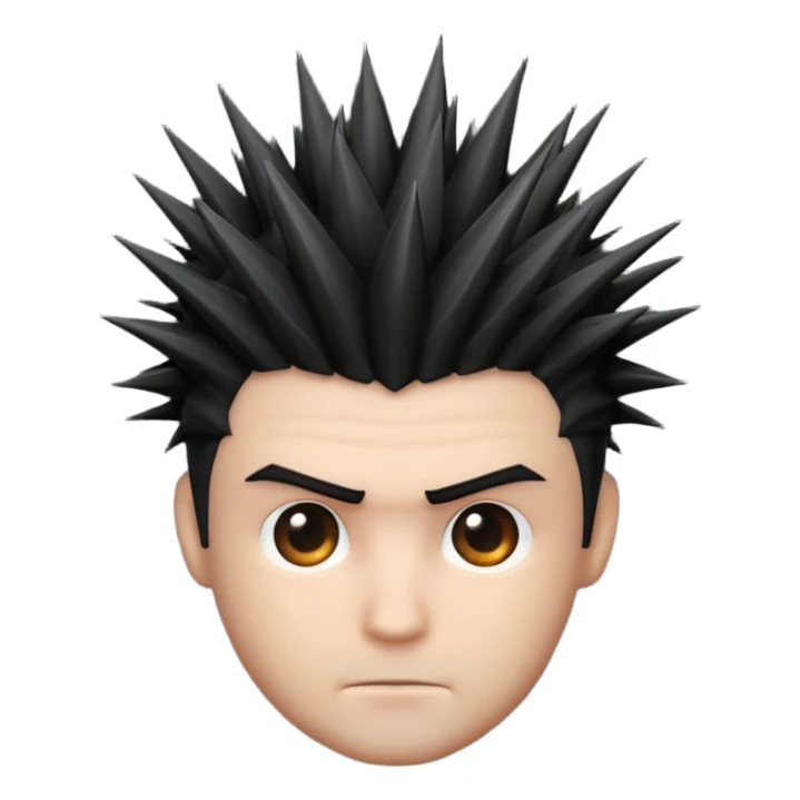 male hair (without face no face) sticker