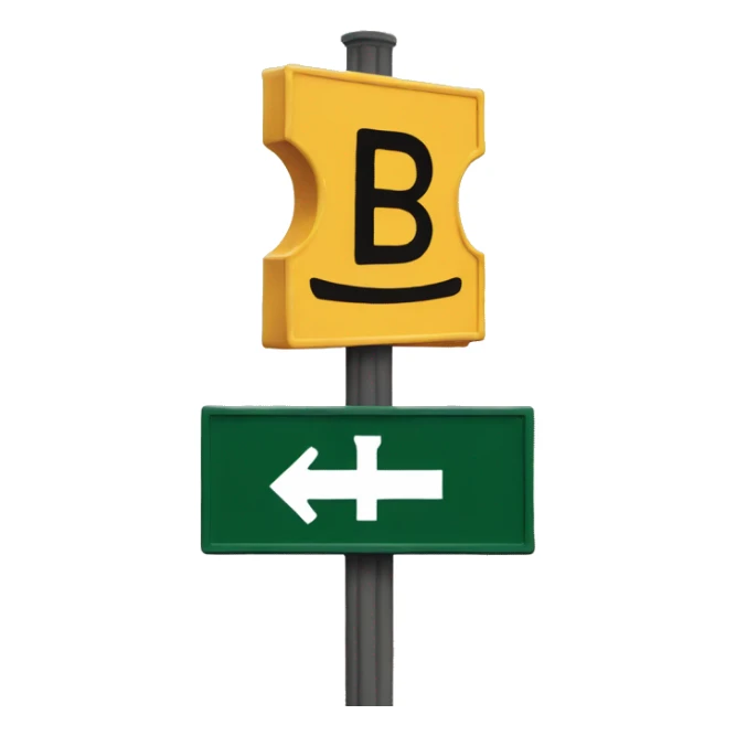 street sign that reads BB7 sticker