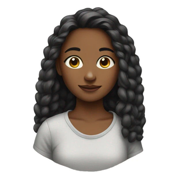 portrait of girl sticker