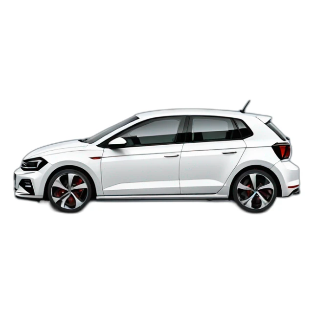 volkswagen polo 2019 gti white sticker
