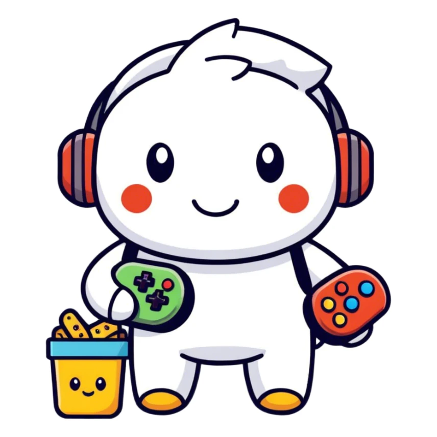 Sanrio gamer relaxation snack time  sticker