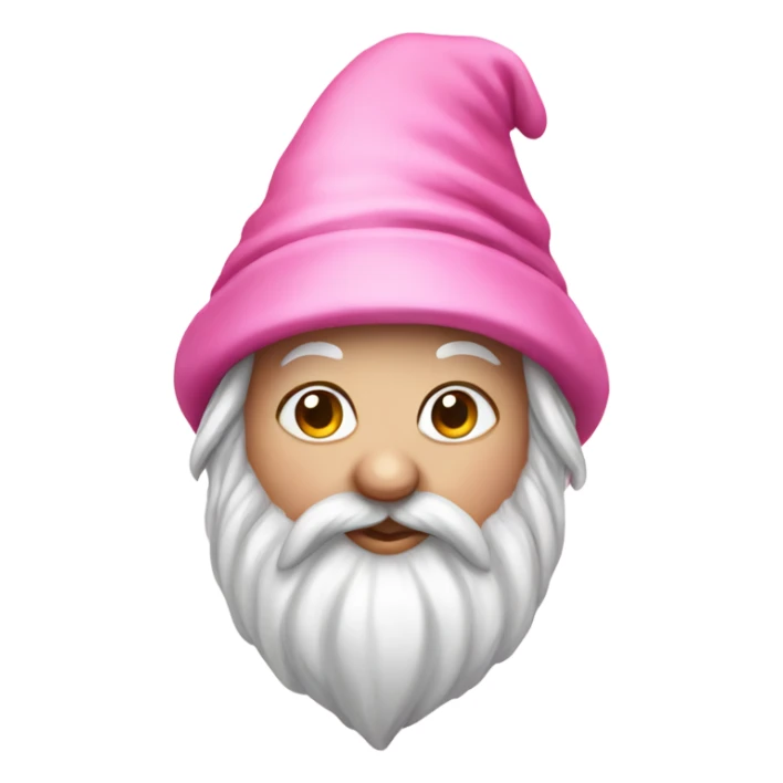 A very girly gnome wearing a lot of pink sticker