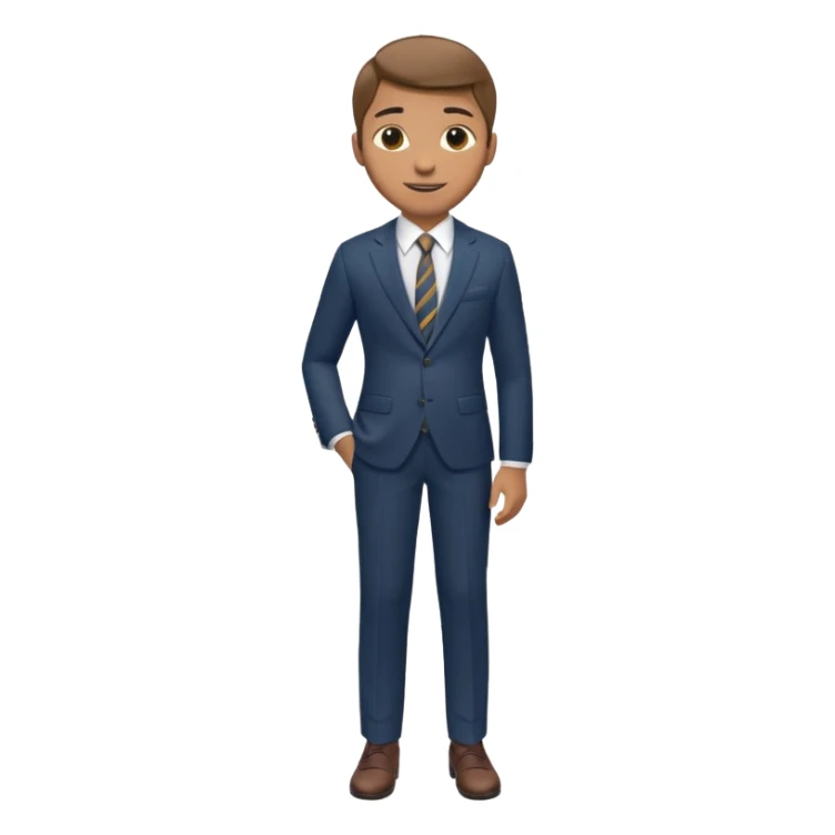 Young man, tailored trousers, suit jacket, and tie

 sticker