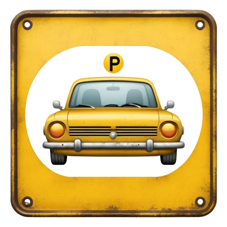 Sign for parking in mustard color. 😊

 sticker