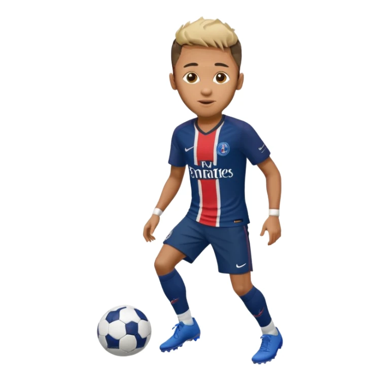 Nry dribbling a ball With a psg Shirt on in 2018 sticker