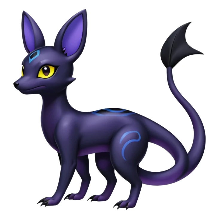 Salandit-Noibat-Umbreon-Hybrid (Full body) sticker