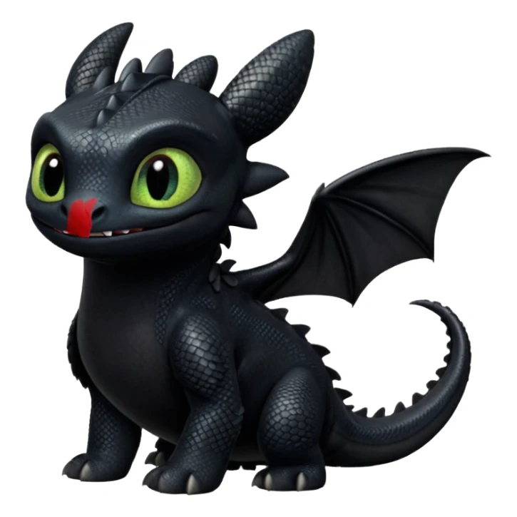 Toothless fro. How tk train your dragon sticker