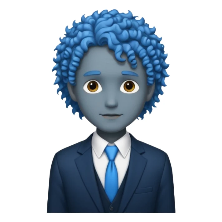 ethereal-pastel-transparent-translucent-gorgeous-spectral-dark-greyish-blue-whitish-gloomy-man-with-blue-curly-hair-with-a-beautiful-black-suit sticker