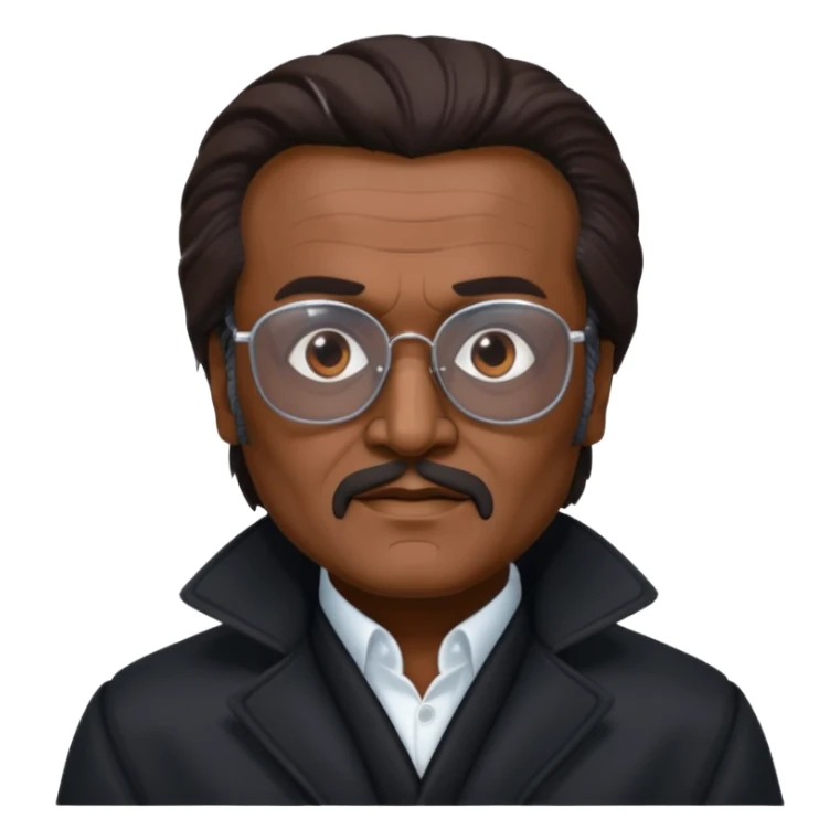 Rajinikanth baasha with black coat cooling glass sticker