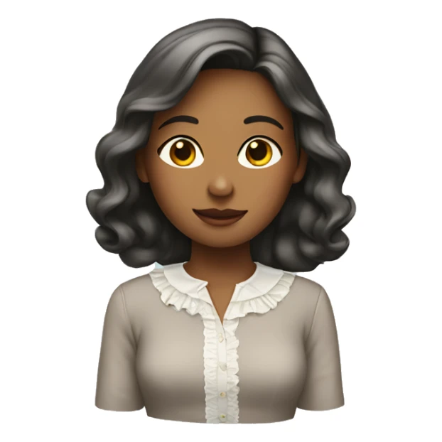 girl in a blouse sticker