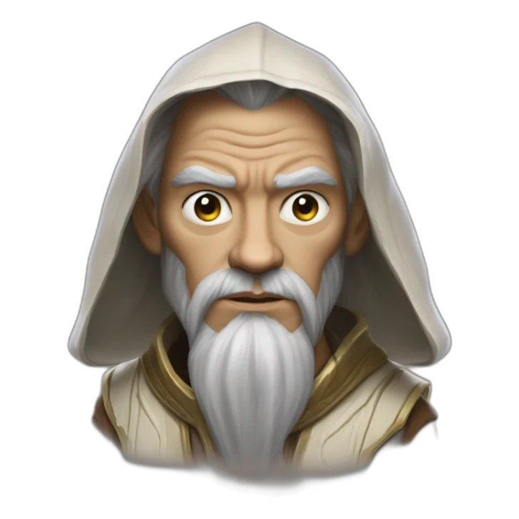 hyperrealist jedi in world of warcraft sticker