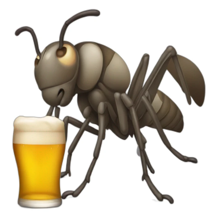 un moustique qui boit une biere sticker