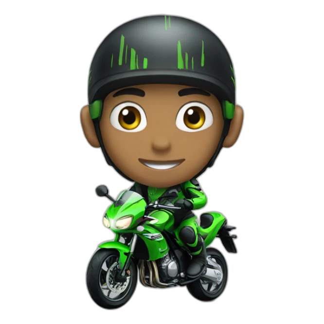 Rider Kawasaki  sticker