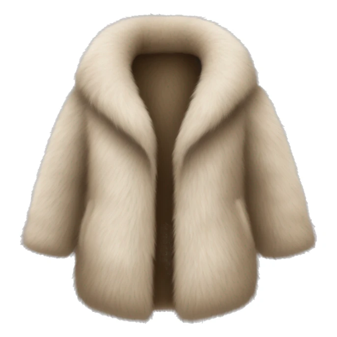 women's fur coat sticker