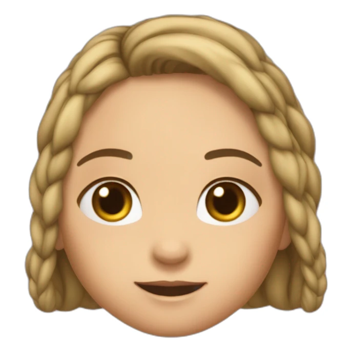 Araignée sur tête d’une fille sticker