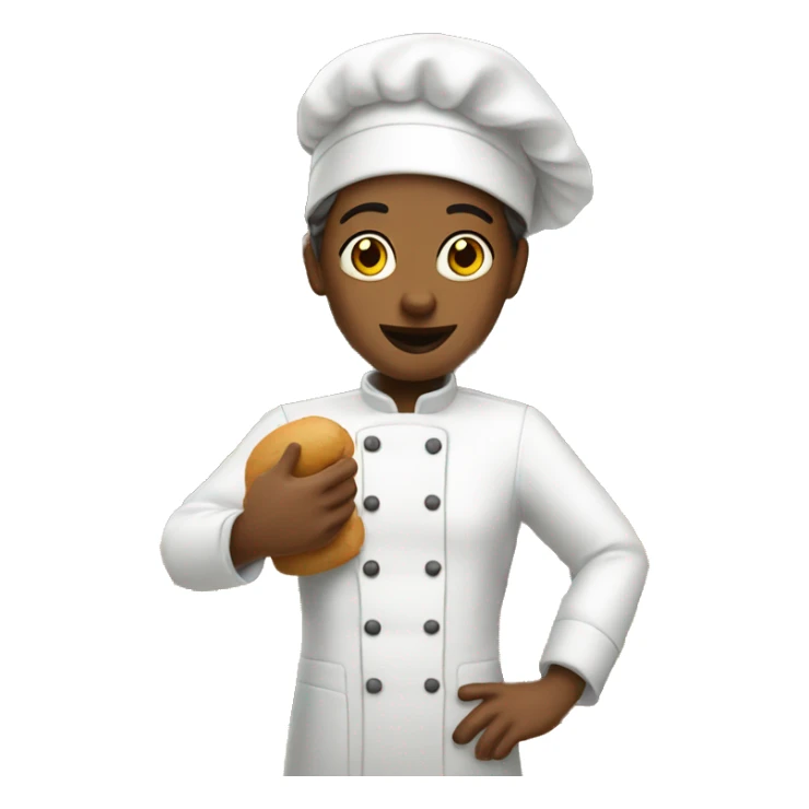 une patissiere a son atelier sticker