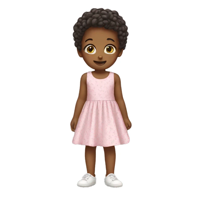 toddler in cute dress sticker
