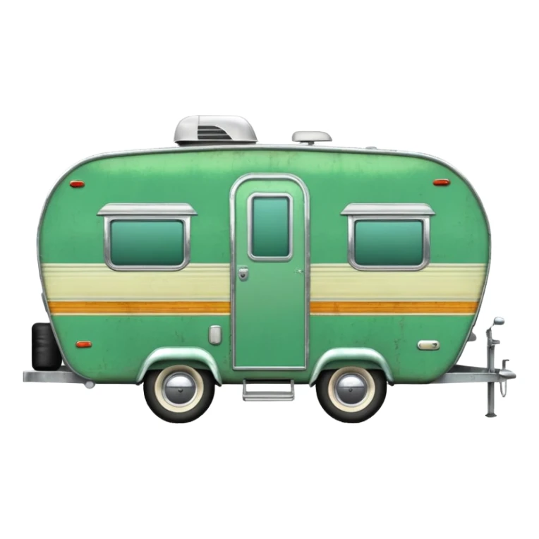Green shasta trailer sticker