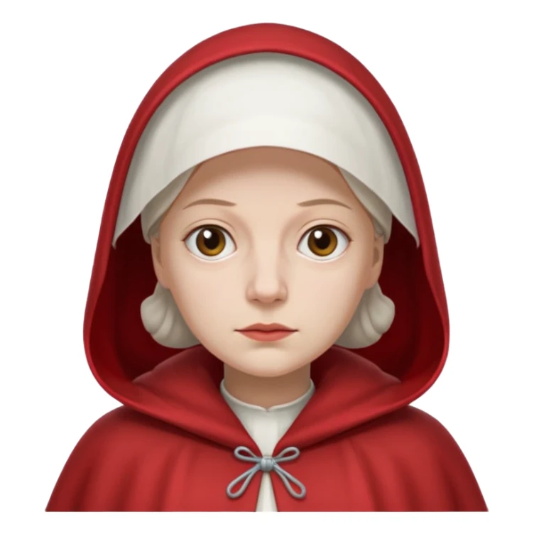 mujer de la portada de  el libro el cuento de la criada sticker