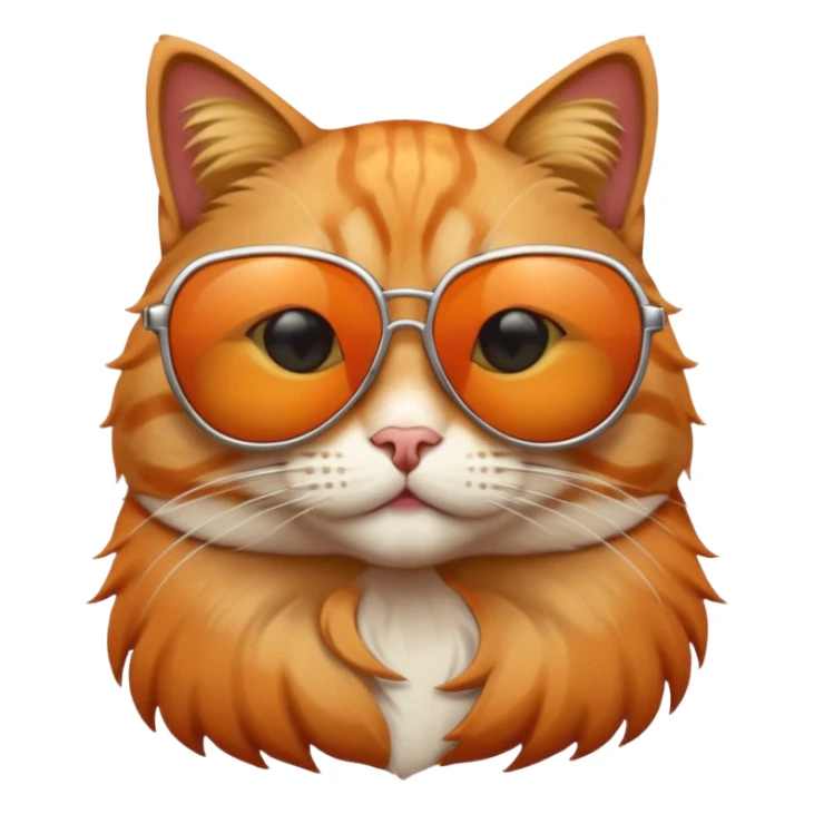 cat wearing sunglasses sticker