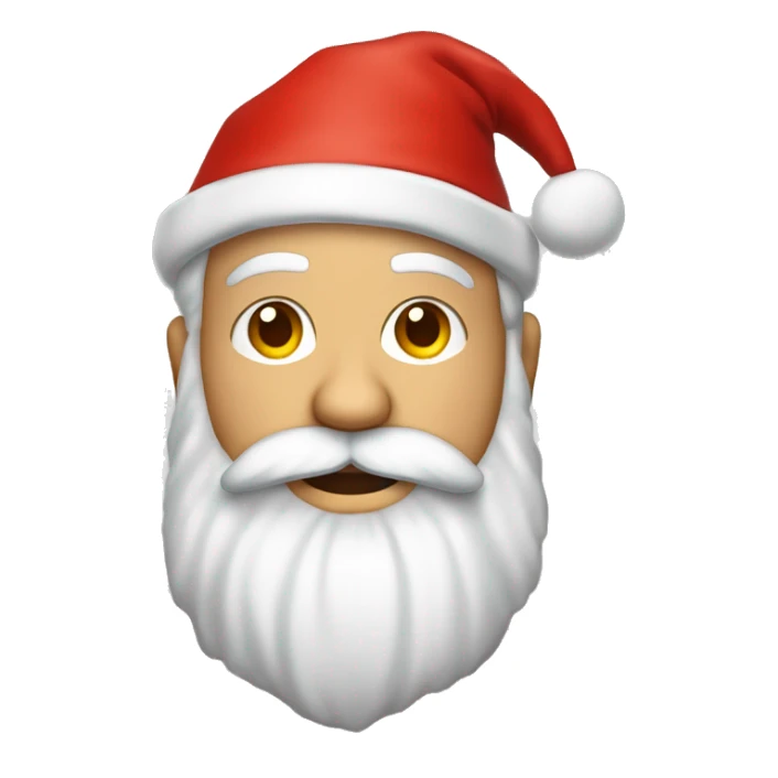 père Noël avec cadeau est costume rouge et barbe blanche sticker