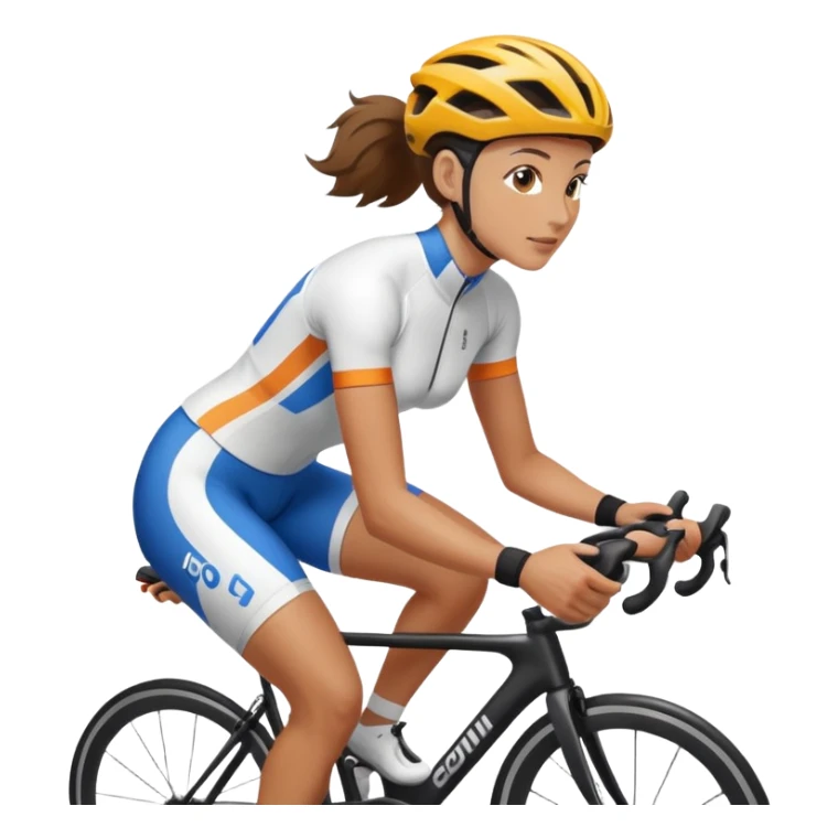 female indoor cycling sticker