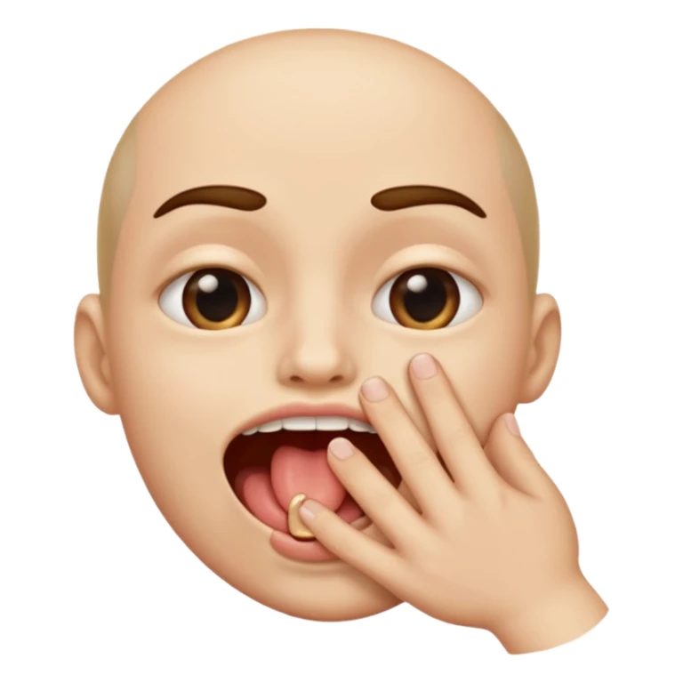 Una boca mordiendo el dedo sticker