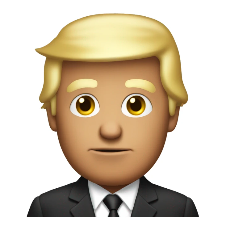 trump holding a turke sticker