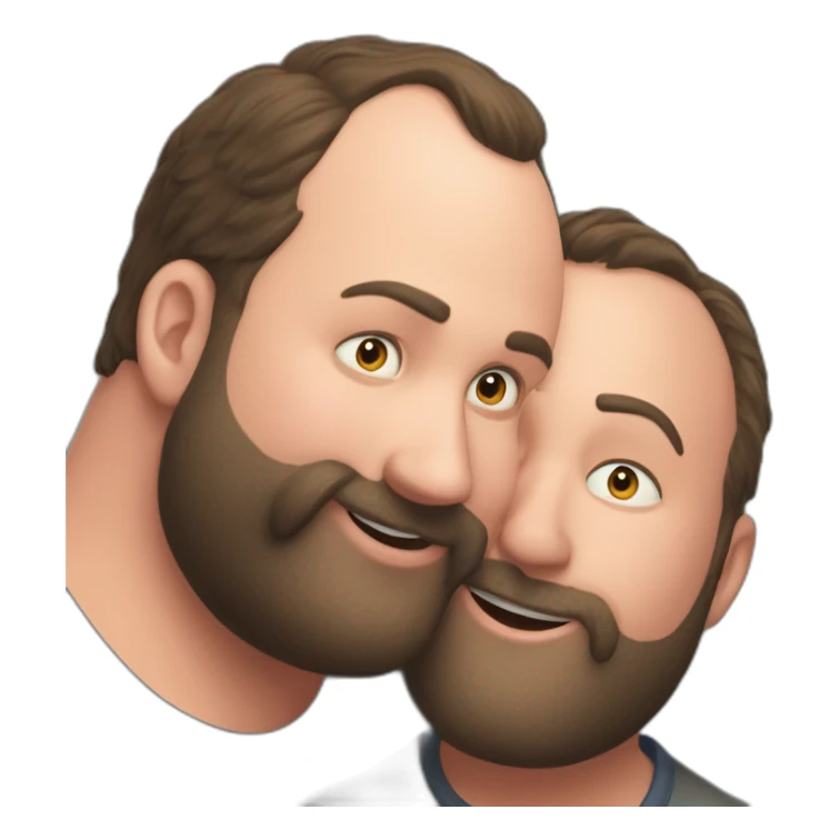tom segura kissing bert kreischer sticker