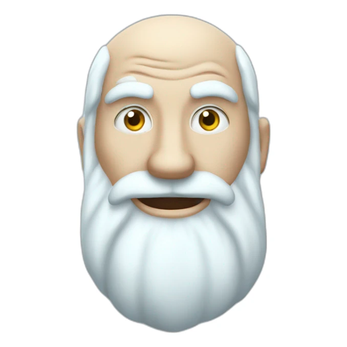 cool Father Frost Rock sign sticker