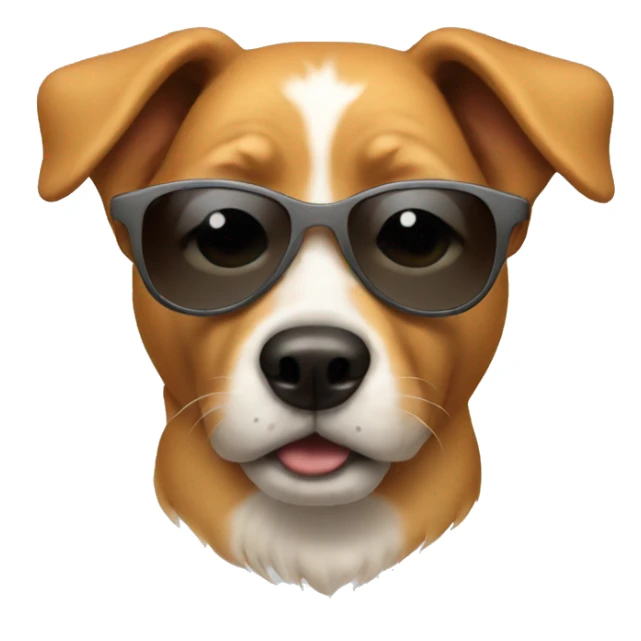 Dog in sunglasses sticker
