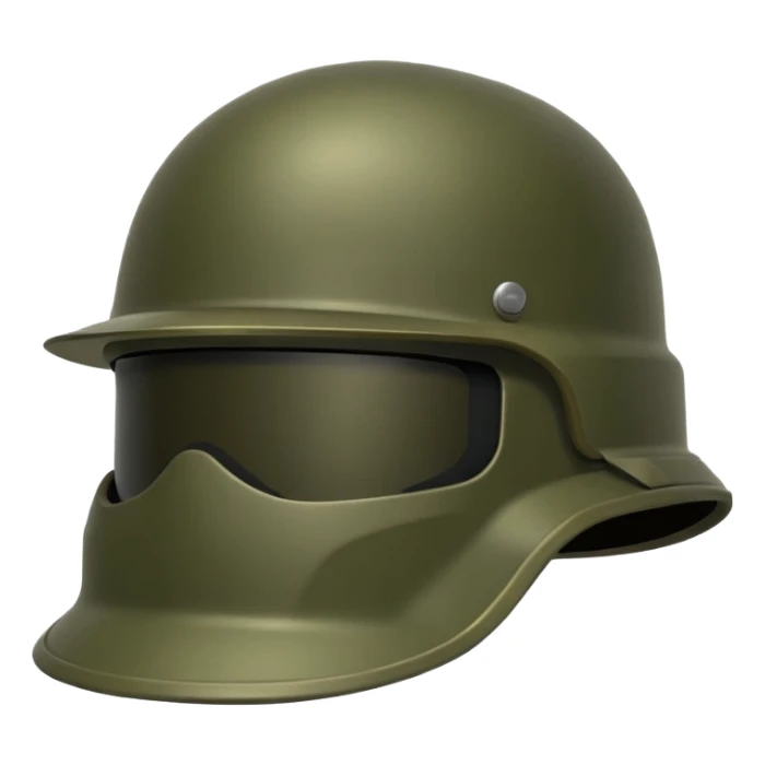 military simple helmet sticker