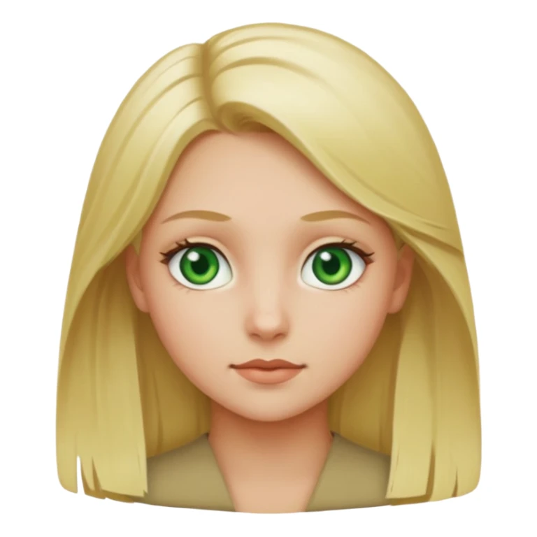 Girl blonde Green eyes sticker
