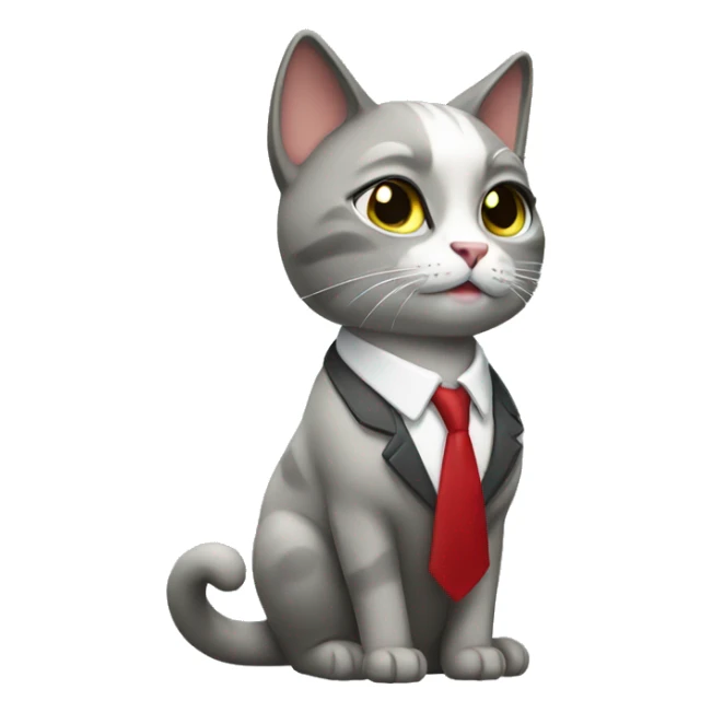 business woman cat  sticker