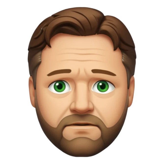 Russell Crowe with green eyes sticker
