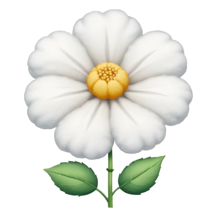 A flower of cotton sticker