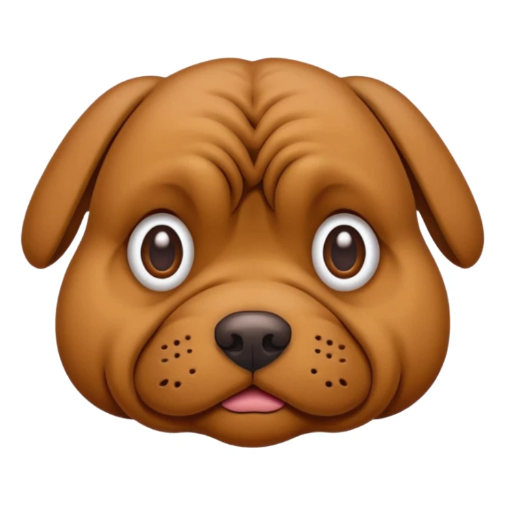 ugly fat dog sticker