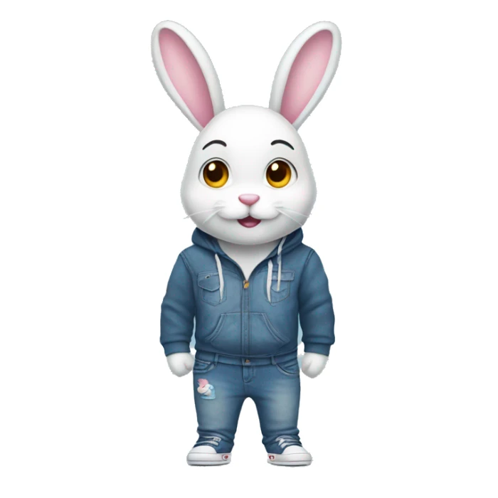 New jeans bunny in hoodie sticker