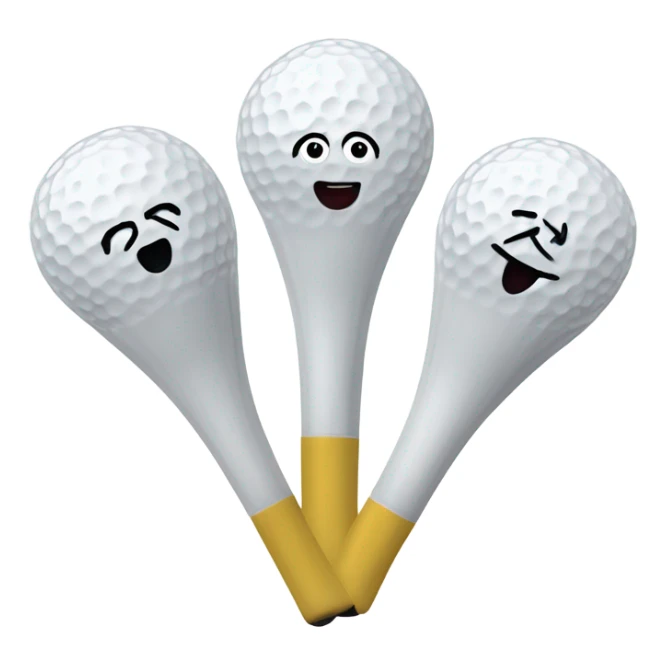 4 golf tee people that are best friends sticker