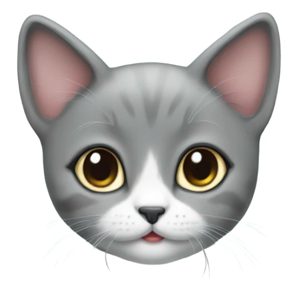 adorable grey tuxedo christmas kitten sticker