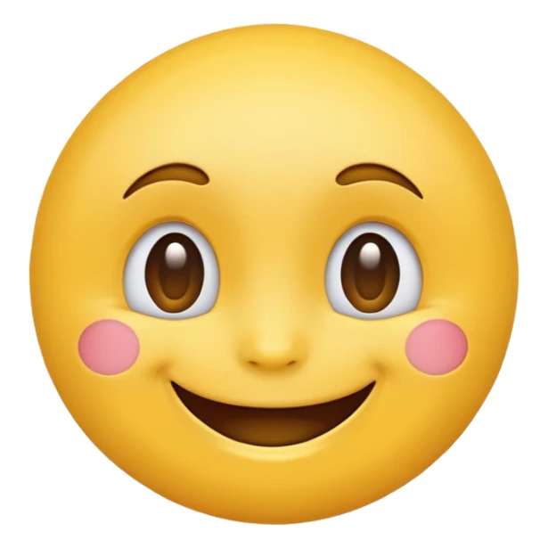happy face emoji (no cheecks) sticker