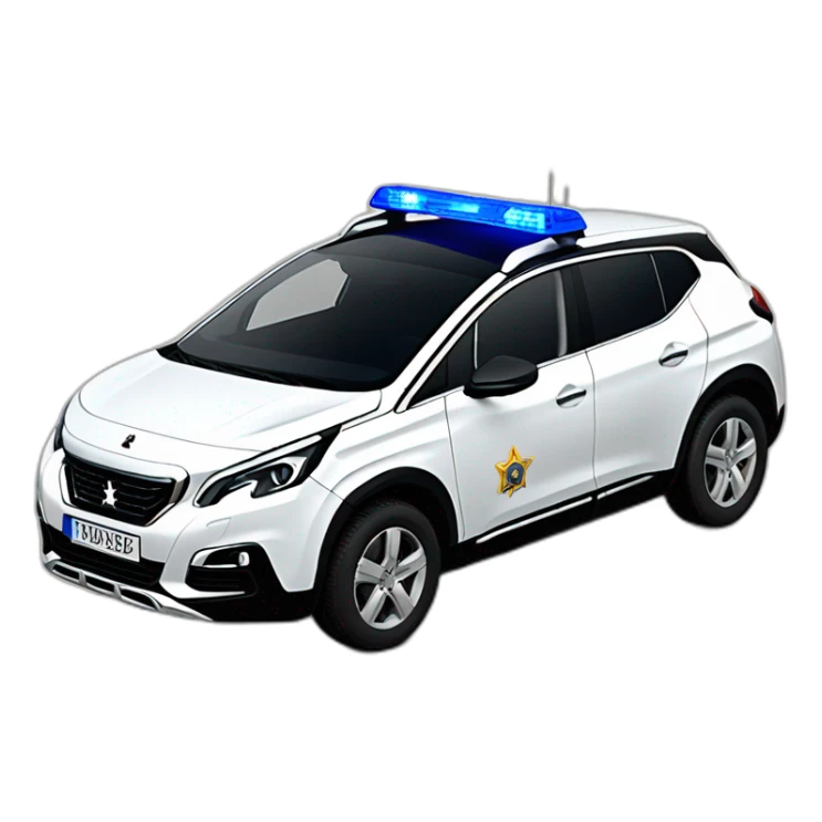 Peugeot 3008 police nationale  sticker