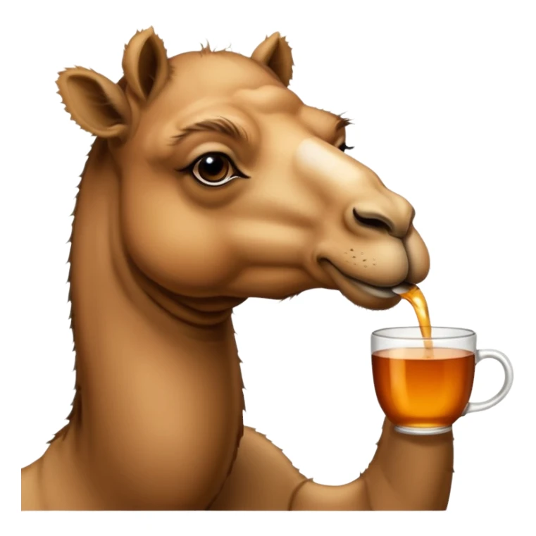 animal de désert qui boit du thé sticker