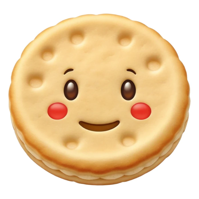 Japanese rice cracker with soy sauce flavor sticker